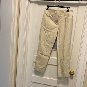 LOFT Women's Beige Straight Leg Pants